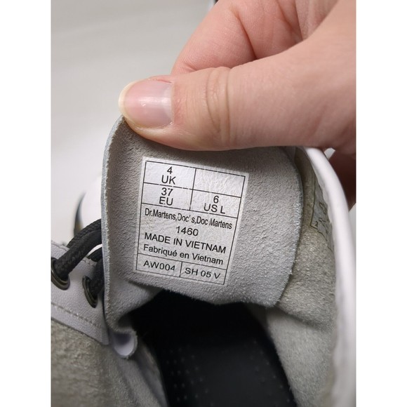 Doc Martens 1460 Optical White Combat Boots Women’s US Size 6 - Picture 14 of 16